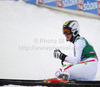 Second placed Kathrin Zettel of Austria reacts in finish of second run of women giant slalom race of Audi FIS Alpine skiing World cup 2012-2013 in Soelden, Austria. First women giant slalom race of Audi FIS Alpine skiing World cup was held on Rettenbach glacier above Soelden, Austria, on Saturday, 27th of October 2012.

