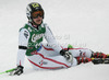 Kathrin Zettel of Austria reacts in finish of second run of women giant slalom race of Audi FIS Alpine skiing World cup 2012-2013 in Soelden, Austria. First women giant slalom race of Audi FIS Alpine skiing World cup was held on Rettenbach glacier above Soelden, Austria, on Saturday, 27th of October 2012.
