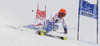 Cyprien Richard of France skiing in first run of men giant slalom race of Audi FIS Alpine skiing World cup 2012-2013 in Soelden, Austria. First men giant slalom race of Audi FIS Alpine skiing World cup was held on Rettenbach glacier above Soelden, Austria, on Sunday, 28th of October 2012.
