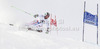 Hannes Reichelt of Austria skiing in first run of men giant slalom race of Audi FIS Alpine skiing World cup 2012-2013 in Soelden, Austria. First men giant slalom race of Audi FIS Alpine skiing World cup was held on Rettenbach glacier above Soelden, Austria, on Sunday, 28th of October 2012.
