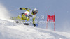 Kjetil Jansrud of Norway skiing in first run of men giant slalom race of Audi FIS Alpine skiing World cup 2012-2013 in Soelden, Austria. First men giant slalom race of Audi FIS Alpine skiing World cup was held on Rettenbach glacier above Soelden, Austria, on Sunday, 28th of October 2012.
