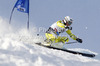 Kjetil Jansrud of Norway skiing in first run of men giant slalom race of Audi FIS Alpine skiing World cup 2012-2013 in Soelden, Austria. First men giant slalom race of Audi FIS Alpine skiing World cup was held on Rettenbach glacier above Soelden, Austria, on Sunday, 28th of October 2012.
