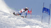 Carlo Janka of Switzerland skiing in first run of men giant slalom race of Audi FIS Alpine skiing World cup 2012-2013 in Soelden, Austria. First men giant slalom race of Audi FIS Alpine skiing World cup was held on Rettenbach glacier above Soelden, Austria, on Sunday, 28th of October 2012.
