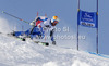 Andre Myhrer of Sweden skiing in first run of men giant slalom race of Audi FIS Alpine skiing World cup 2012-2013 in Soelden, Austria. First men giant slalom race of Audi FIS Alpine skiing World cup was held on Rettenbach glacier above Soelden, Austria, on Sunday, 28th of October 2012.
