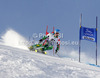 Marcus Sandell of Finland skiing in first run of men giant slalom race of Audi FIS Alpine skiing World cup 2012-2013 in Soelden, Austria. First men giant slalom race of Audi FIS Alpine skiing World cup was held on Rettenbach glacier above Soelden, Austria, on Sunday, 28th of October 2012.
