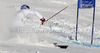 Manfred Moelgg of Italy skiing in first run of men giant slalom race of Audi FIS Alpine skiing World cup 2012-2013 in Soelden, Austria. First men giant slalom race of Audi FIS Alpine skiing World cup was held on Rettenbach glacier above Soelden, Austria, on Sunday, 28th of October 2012.
