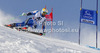 Matts Olsson of Sweden skiing in first run of men giant slalom race of Audi FIS Alpine skiing World cup 2012-2013 in Soelden, Austria. First men giant slalom race of Audi FIS Alpine skiing World cup was held on Rettenbach glacier above Soelden, Austria, on Sunday, 28th of October 2012.
