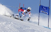 Marc Berthod of Switzerland skiing in first run of men giant slalom race of Audi FIS Alpine skiing World cup 2012-2013 in Soelden, Austria. First men giant slalom race of Audi FIS Alpine skiing World cup was held on Rettenbach glacier above Soelden, Austria, on Sunday, 28th of October 2012.
