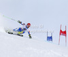 Janez Jazbec of Slovenia skiing in first run of men giant slalom race of Audi FIS Alpine skiing World cup 2012-2013 in Soelden, Austria. First men giant slalom race of Audi FIS Alpine skiing World cup was held on Rettenbach glacier above Soelden, Austria, on Sunday, 28th of October 2012.
