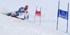 Thomas Tumler of Switzerland skiing in first run of men giant slalom race of Audi FIS Alpine skiing World cup 2012-2013 in Soelden, Austria. First men giant slalom race of Audi FIS Alpine skiing World cup was held on Rettenbach glacier above Soelden, Austria, on Sunday, 28th of October 2012.
