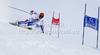 Thomas Mermillod Blondin of France skiing in first run of men giant slalom race of Audi FIS Alpine skiing World cup 2012-2013 in Soelden, Austria. First men giant slalom race of Audi FIS Alpine skiing World cup was held on Rettenbach glacier above Soelden, Austria, on Sunday, 28th of October 2012.
