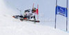 Aleksander Aamodt Kilde of Norway skiing in first run of men giant slalom race of Audi FIS Alpine skiing World cup 2012-2013 in Soelden, Austria. First men giant slalom race of Audi FIS Alpine skiing World cup was held on Rettenbach glacier above Soelden, Austria, on Sunday, 28th of October 2012.
