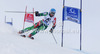 Andreas Romar of Finland skiing in first run of men giant slalom race of Audi FIS Alpine skiing World cup 2012-2013 in Soelden, Austria. First men giant slalom race of Audi FIS Alpine skiing World cup was held on Rettenbach glacier above Soelden, Austria, on Sunday, 28th of October 2012.
