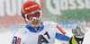 Janez Jazbec of Slovenia reacts in finish of second run of men giant slalom race of Audi FIS Alpine skiing World cup 2012-2013 in Soelden, Austria. First men giant slalom race of Audi FIS Alpine skiing World cup was held on Rettenbach glacier above Soelden, Austria, on Sunday, 28th of October 2012.
