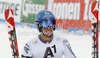 Benjamin Raich of Austria reacts in finish of second run of men giant slalom race of Audi FIS Alpine skiing World cup 2012-2013 in Soelden, Austria. First men giant slalom race of Audi FIS Alpine skiing World cup was held on Rettenbach glacier above Soelden, Austria, on Sunday, 28th of October 2012.
