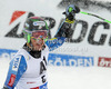 Winner Ted Ligety of USA reacts in finish of second run of men giant slalom race of Audi FIS Alpine skiing World cup 2012-2013 in Soelden, Austria. First men giant slalom race of Audi FIS Alpine skiing World cup was held on Rettenbach glacier above Soelden, Austria, on Sunday, 28th of October 2012.
