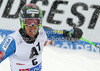 Winner Ted Ligety of USA reacts in finish of second run of men giant slalom race of Audi FIS Alpine skiing World cup 2012-2013 in Soelden, Austria. First men giant slalom race of Audi FIS Alpine skiing World cup was held on Rettenbach glacier above Soelden, Austria, on Sunday, 28th of October 2012.
