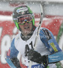 Ted Ligety of USA reacts in finish of first run of men giant slalom race of Audi FIS Alpine skiing World cup 2012-2013 in Soelden, Austria. First men giant slalom race of Audi FIS Alpine skiing World cup was held on Rettenbach glacier above Soelden, Austria, on Sunday, 28th of October 2012.
