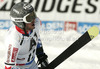 Thomas Fanara of France reacts in finish of first run of men giant slalom race of Audi FIS Alpine skiing World cup 2012-2013 in Soelden, Austria. First men giant slalom race of Audi FIS Alpine skiing World cup was held on Rettenbach glacier above Soelden, Austria, on Sunday, 28th of October 2012.
