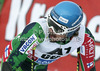 Andreas Romar of Finland reacts in finish of first run of men giant slalom race of Audi FIS Alpine skiing World cup 2012-2013 in Soelden, Austria. First men giant slalom race of Audi FIS Alpine skiing World cup was held on Rettenbach glacier above Soelden, Austria, on Sunday, 28th of October 2012.
