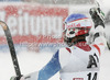 Fifth placed Didier Defago of Switzerland reacts in finish of second run of men giant slalom race of Audi FIS Alpine skiing World cup 2012-2013 in Soelden, Austria. First men giant slalom race of Audi FIS Alpine skiing World cup was held on Rettenbach glacier above Soelden, Austria, on Sunday, 28th of October 2012.
