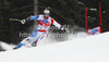 Silvan Zurbriggen of Switzerland skiing in men super-g race of Audi FIS Alpine skiing World cup 2012-2013 in Val Gardena, Italy. Man super-g race of Audi FIS Alpine skiing World cup was held on Saslong course in Val Gardena, Italy, on Friday, 14th of December 2012.
