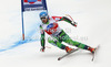 Andreas Romar of Finland skiing in men super-g race of Audi FIS Alpine skiing World cup 2012-2013 in Val Gardena, Italy. Man super-g race of Audi FIS Alpine skiing World cup was held on Saslong course in Val Gardena, Italy, on Friday, 14th of December 2012.
