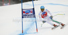 Tenth placed Christof Innerhofer of Italy skiing in men super-g race of Audi FIS Alpine skiing World cup 2012-2013 in Val Gardena, Italy. Man super-g race of Audi FIS Alpine skiing World cup was held on Saslong course in Val Gardena, Italy, on Friday, 14th of December 2012.
