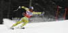 Winner Aksel Lund Svindal of Norway skiing in men super-g race of Audi FIS Alpine skiing World cup 2012-2013 in Val Gardena, Italy. Man super-g race of Audi FIS Alpine skiing World cup was held on Saslong course in Val Gardena, Italy, on Friday, 14th of December 2012.
