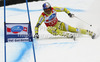 Winner Aksel Lund Svindal of Norway skiing in men super-g race of Audi FIS Alpine skiing World cup 2012-2013 in Val Gardena, Italy. Man super-g race of Audi FIS Alpine skiing World cup was held on Saslong course in Val Gardena, Italy, on Friday, 14th of December 2012.
