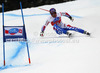 Fifth placed Adrien Theaux of France skiing in men super-g race of Audi FIS Alpine skiing World cup 2012-2013 in Val Gardena, Italy. Man super-g race of Audi FIS Alpine skiing World cup was held on Saslong course in Val Gardena, Italy, on Friday, 14th of December 2012.
