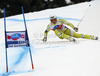 Fourth placed Kjetil Jansrud of Norway skiing in men super-g race of Audi FIS Alpine skiing World cup 2012-2013 in Val Gardena, Italy. Man super-g race of Audi FIS Alpine skiing World cup was held on Saslong course in Val Gardena, Italy, on Friday, 14th of December 2012.
