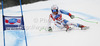 Carlo Janka of Switzerland skiing in men super-g race of Audi FIS Alpine skiing World cup 2012-2013 in Val Gardena, Italy. Man super-g race of Audi FIS Alpine skiing World cup was held on Saslong course in Val Gardena, Italy, on Friday, 14th of December 2012.
