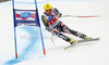 Ivica Kostelic of Croatia skiing in men super-g race of Audi FIS Alpine skiing World cup 2012-2013 in Val Gardena, Italy. Man super-g race of Audi FIS Alpine skiing World cup was held on Saslong course in Val Gardena, Italy, on Friday, 14th of December 2012.
