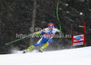 Andrej Sporn of Slovenia skiing in men super-g race of Audi FIS Alpine skiing World cup 2012-2013 in Val Gardena, Italy. Man super-g race of Audi FIS Alpine skiing World cup was held on Saslong course in Val Gardena, Italy, on Friday, 14th of December 2012.

