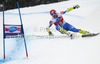 Andrej Sporn of Slovenia skiing in men super-g race of Audi FIS Alpine skiing World cup 2012-2013 in Val Gardena, Italy. Man super-g race of Audi FIS Alpine skiing World cup was held on Saslong course in Val Gardena, Italy, on Friday, 14th of December 2012.
