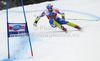 Rok Perko of Slovenia skiing in men super-g race of Audi FIS Alpine skiing World cup 2012-2013 in Val Gardena, Italy. Man super-g race of Audi FIS Alpine skiing World cup was held on Saslong course in Val Gardena, Italy, on Friday, 14th of December 2012.
