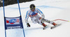 Philipp Zepnik of Germany skiing in men super-g race of Audi FIS Alpine skiing World cup 2012-2013 in Val Gardena, Italy. Man super-g race of Audi FIS Alpine skiing World cup was held on Saslong course in Val Gardena, Italy, on Friday, 14th of December 2012.

