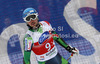 Andreas Romar of Finland reacts in the finish of the men Super-G race of Audi FIS alpine skiing World Cup in Val Gardena, Italy. Super-G race of Men Audi FIS Alpine skiing World Cup 2012 / 2013, was held on Friday, 14th of December 2012, on Saslong course in Val Gardena, Italy.
