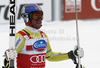 Aksel Lund Svindal of Norway reacts in the finish of the men Super-G race of Audi FIS alpine skiing World Cup in Val Gardena, Italy. Super-G race of Men Audi FIS Alpine skiing World Cup 2012 / 2013, was held on Friday, 14th of December 2012, on Saslong course in Val Gardena, Italy.
