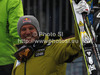 Aksel Lund Svindal of Norway reacts in the finish of the men Super-G race of Audi FIS alpine skiing World Cup in Val Gardena, Italy. Super-G race of Men Audi FIS Alpine skiing World Cup 2012 / 2013, was held on Friday, 14th of December 2012, on Saslong course in Val Gardena, Italy.

