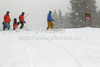 Course workers preparing course in heavy snow before start of men downhill race of Audi FIS Alpine skiing World cup 2012-2013 in Val Gardena, Italy. Man downhill race of Audi FIS Alpine skiing World cup was held on Saslong course in Val Gardena, Italy, on Saturday, 15th of December 2012.
