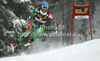 Andreas Romar of Finland skiing in men downhill race of Audi FIS Alpine skiing World cup 2012-2013 in Val Gardena, Italy. Man downhill race of Audi FIS Alpine skiing World cup was held on Saslong course in Val Gardena, Italy, on Saturday, 15th of December 2012.
