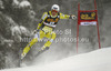 Fourth placed Kjetil Jansrud of Norway skiing in men downhill race of Audi FIS Alpine skiing World cup 2012-2013 in Val Gardena, Italy. Man downhill race of Audi FIS Alpine skiing World cup was held on Saslong course in Val Gardena, Italy, on Saturday, 15th of December 2012.
