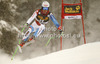 Carlo Janka of Switzerland skiing in men downhill race of Audi FIS Alpine skiing World cup 2012-2013 in Val Gardena, Italy. Man downhill race of Audi FIS Alpine skiing World cup was held on Saslong course in Val Gardena, Italy, on Saturday, 15th of December 2012.
