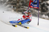 Thomas Fanara of France skiing in first run of men giant slalom race of Audi FIS Alpine skiing World cup 2012-2013 in Alta Badia, Italy. Man giant slalom race of Audi FIS Alpine skiing World cup was held on Gran Risa course in Alta Badia, Italy, on Sunday, 16th of December 2012.
