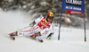 Marcel Hirscher of Austria skiing in first run of men giant slalom race of Audi FIS Alpine skiing World cup 2012-2013 in Alta Badia, Italy. Man giant slalom race of Audi FIS Alpine skiing World cup was held on Gran Risa course in Alta Badia, Italy, on Sunday, 16th of December 2012.
