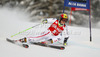 Marcel Hirscher of Austria skiing in first run of men giant slalom race of Audi FIS Alpine skiing World cup 2012-2013 in Alta Badia, Italy. Man giant slalom race of Audi FIS Alpine skiing World cup was held on Gran Risa course in Alta Badia, Italy, on Sunday, 16th of December 2012.
