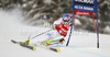 Manfred Moelgg of Italy skiing in first run of men giant slalom race of Audi FIS Alpine skiing World cup 2012-2013 in Alta Badia, Italy. Man giant slalom race of Audi FIS Alpine skiing World cup was held on Gran Risa course in Alta Badia, Italy, on Sunday, 16th of December 2012.
