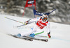 Massimiliano Blardone of Italy skiing in first run of men giant slalom race of Audi FIS Alpine skiing World cup 2012-2013 in Alta Badia, Italy. Man giant slalom race of Audi FIS Alpine skiing World cup was held on Gran Risa course in Alta Badia, Italy, on Sunday, 16th of December 2012.

